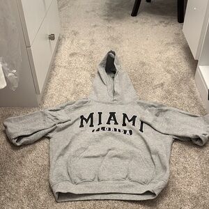 Gray Miami Florida Hoodie